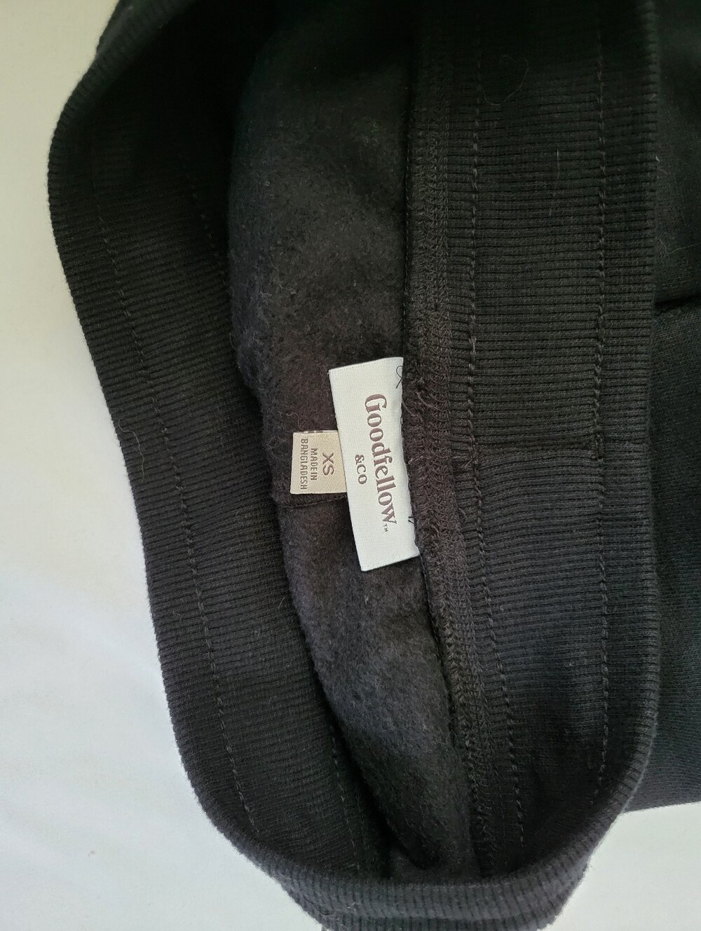 NEW Men's XS Goodfellow & Co Black Fleece-Lined Cargo Jogger Pants - Picture 4 of 6